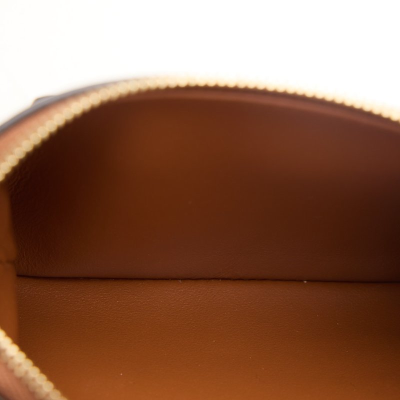 二手Celine 拉鍊鑰匙零錢包/棕-13