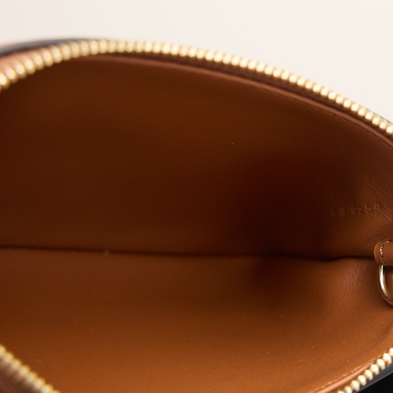 二手Celine 拉鍊鑰匙零錢包/棕-14