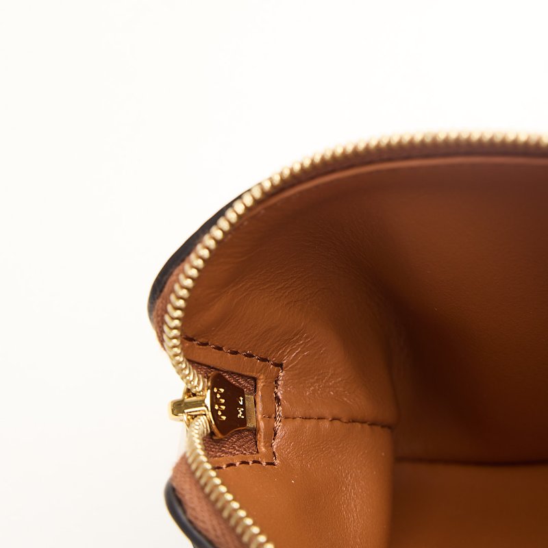 二手Celine 拉鍊鑰匙零錢包/棕-15