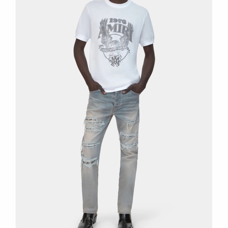 Amiri 男士 老鷹圖案T恤S M L XL XXL碼-3