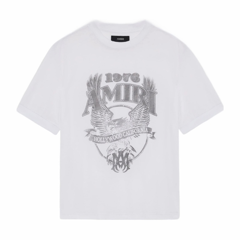 Amiri 男士 老鷹圖案T恤S M L XL XXL碼-5