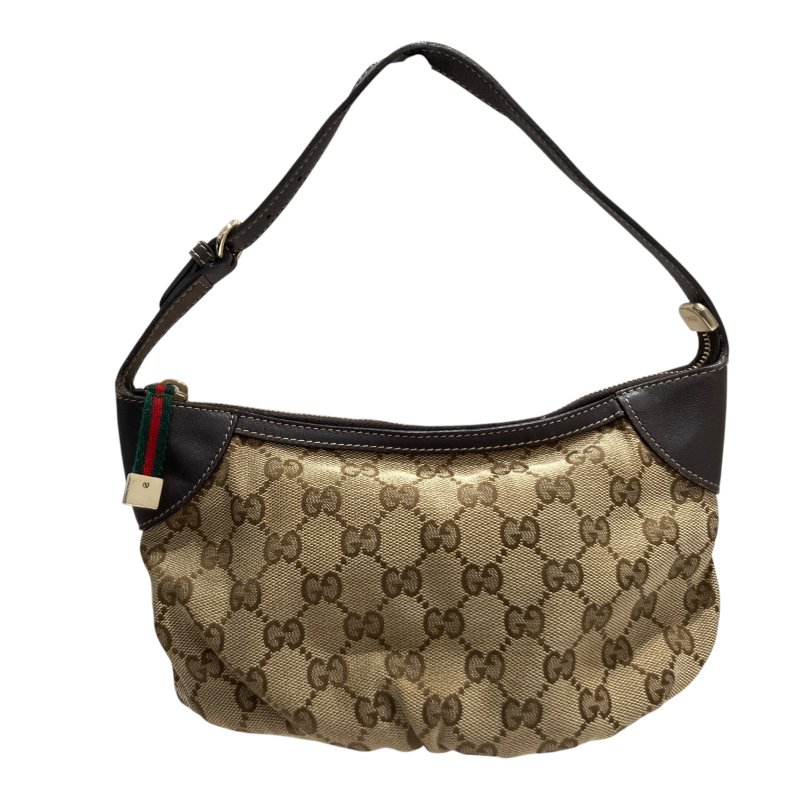 GUCCI 古馳 224093 GG帆布手提包 帆布 老花 棕色-0
