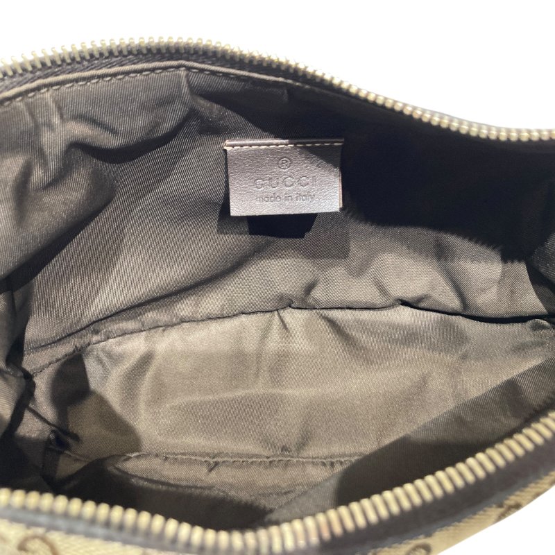 GUCCI 古馳 224093 GG帆布手提包 帆布 老花 棕色-13