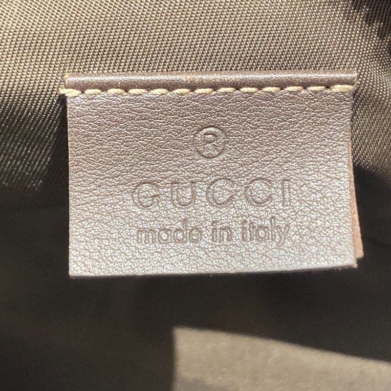 GUCCI 古馳 224093 GG帆布手提包 帆布 老花 棕色-16