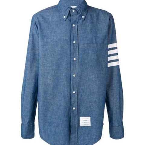 Thom Browne 男士 條紋紐扣襯衫0 1 2 3 4 5碼