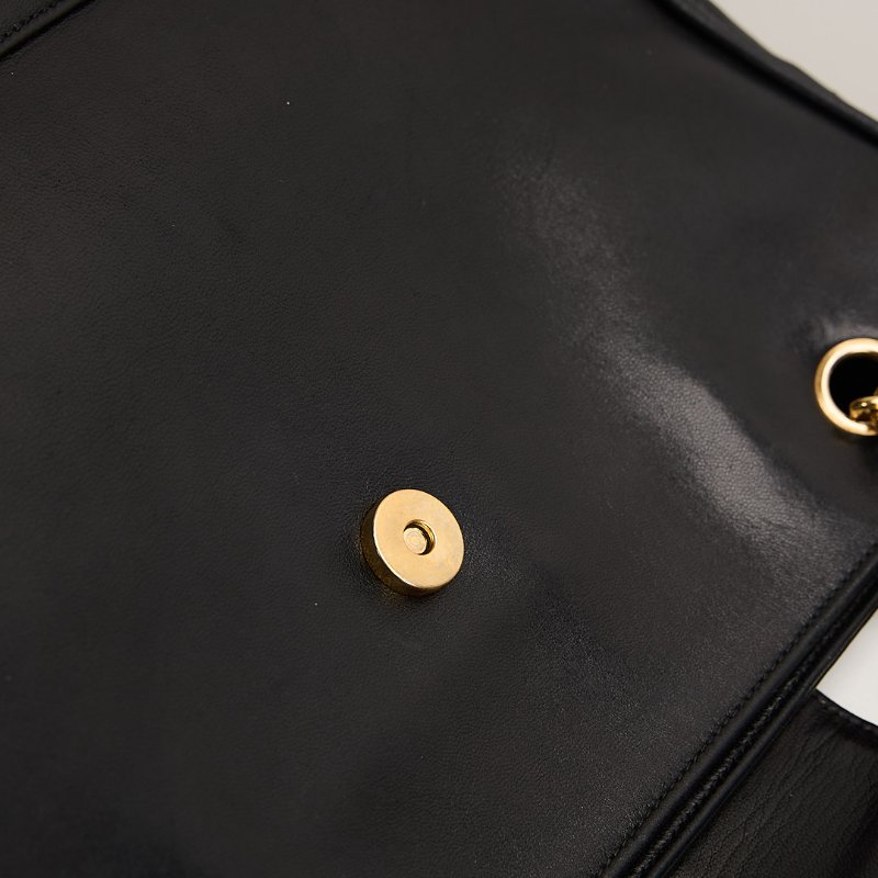 二手Chanel vintage機場托特包/黑金-22
