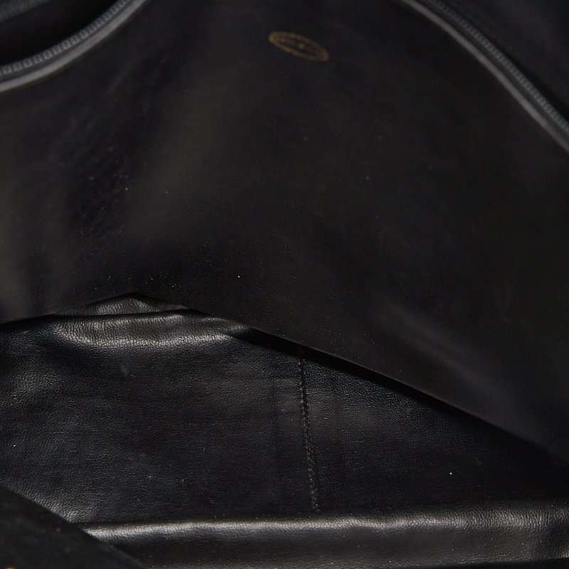 二手Chanel vintage機場托特包/黑金-30