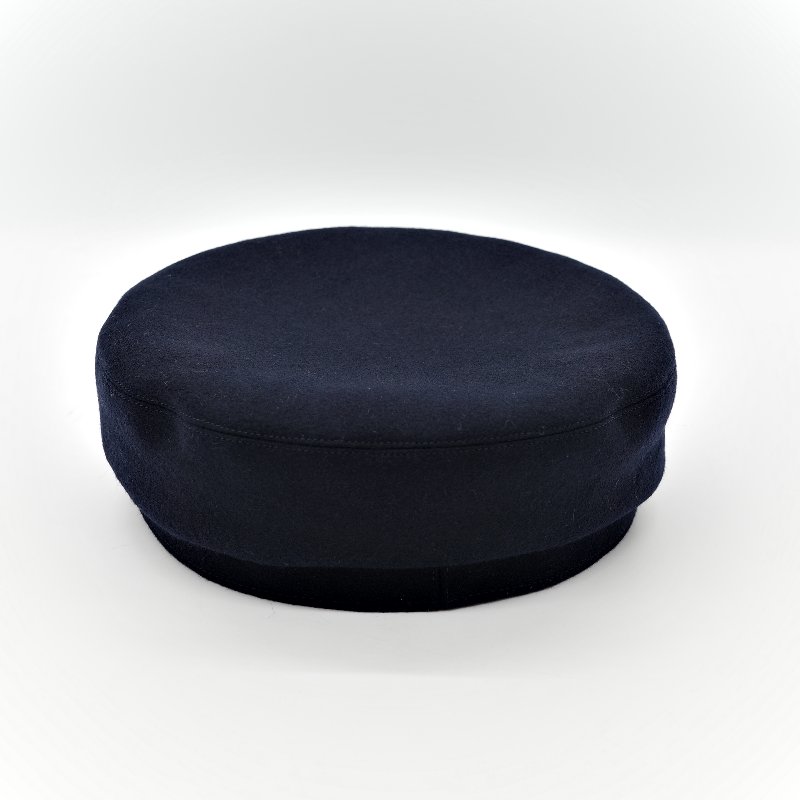 Hermès 愛馬仕  羊毛 藍色 報童帽-3