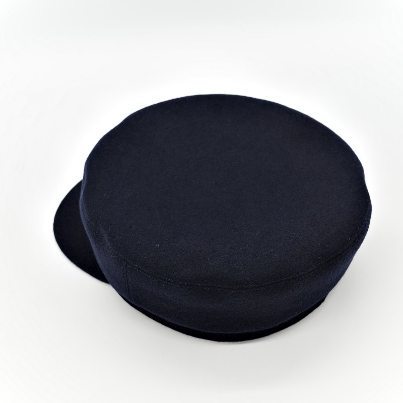 Hermès 愛馬仕  羊毛 藍色 報童帽-4
