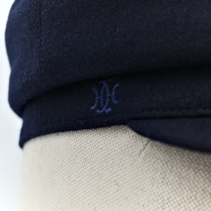 Hermès 愛馬仕  羊毛 藍色 報童帽-8