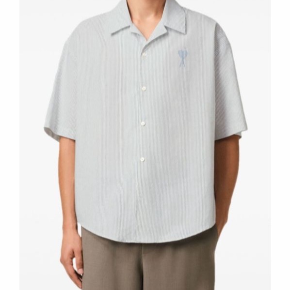 Ami Paris 男士 短袖襯衫-1