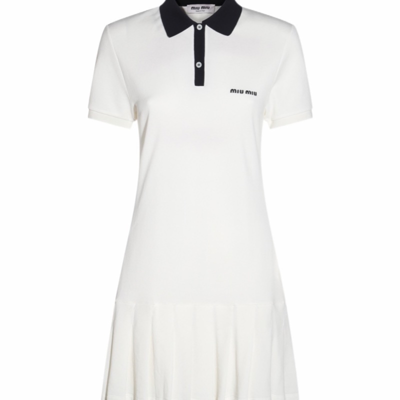 Miu Miu 女士 POLE領連衣裙XS S M L碼-3