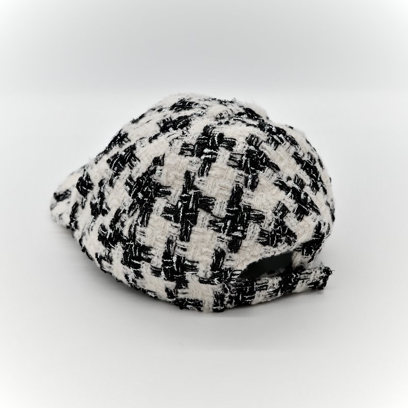 Chanel 香奈兒 千鳥格紋 織物 帽子 棒球帽-3