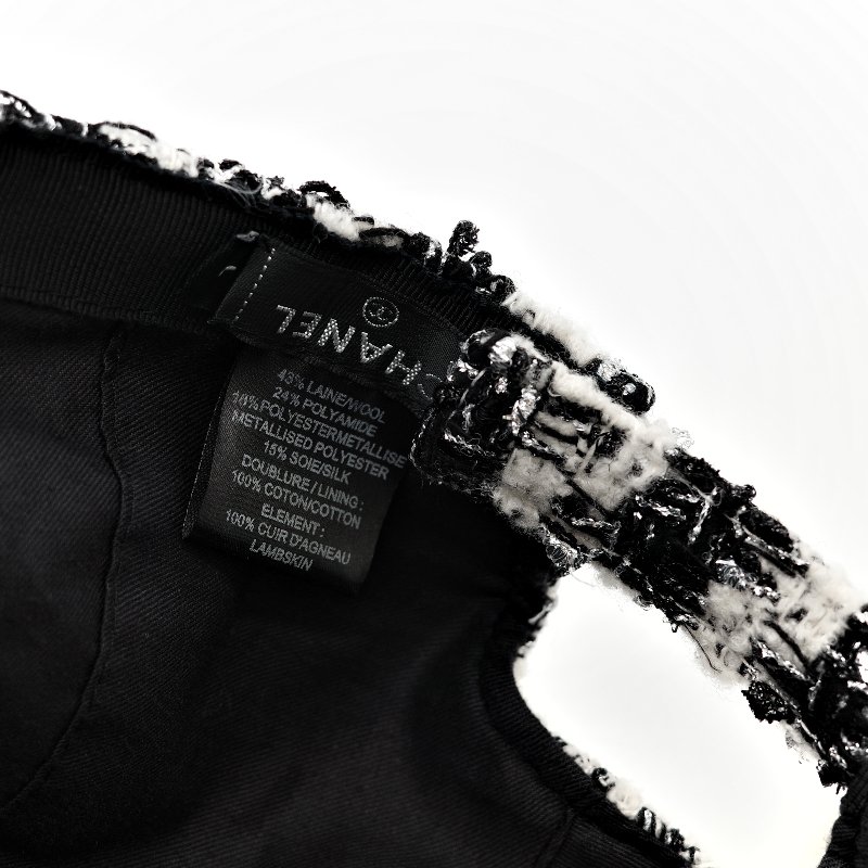 Chanel 香奈兒 千鳥格紋 織物 帽子 棒球帽-6