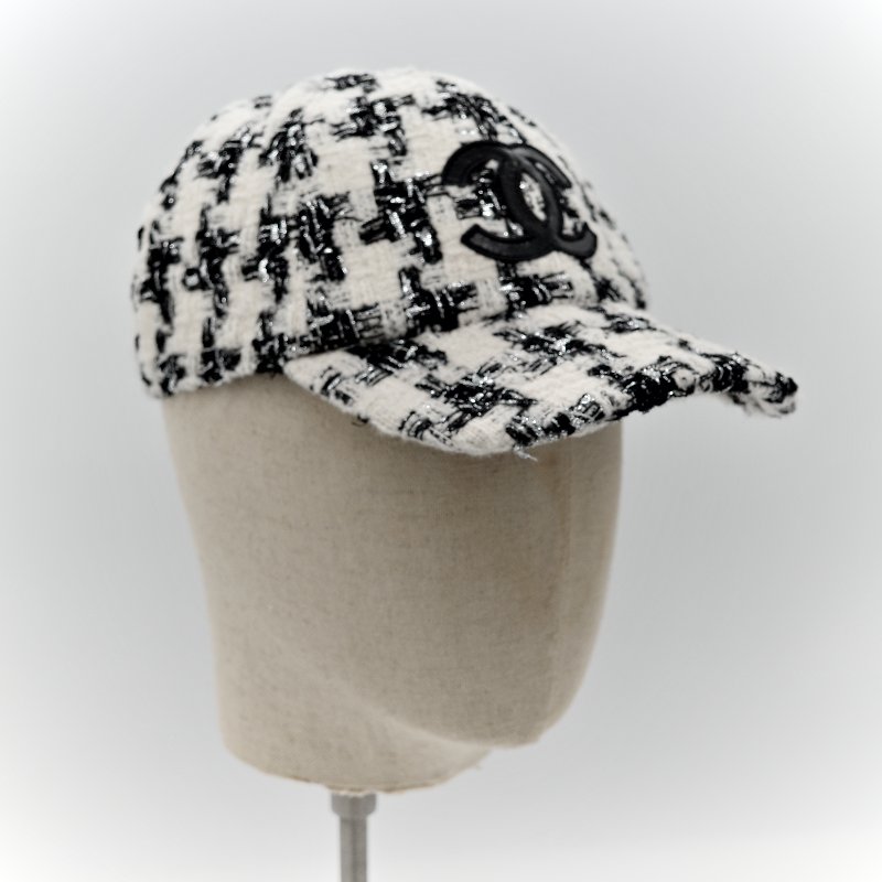 Chanel 香奈兒 千鳥格紋 織物 帽子 棒球帽-9
