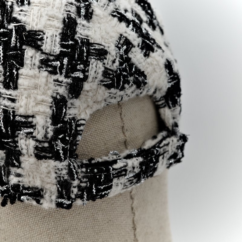 Chanel 香奈兒 千鳥格紋 織物 帽子 棒球帽-11