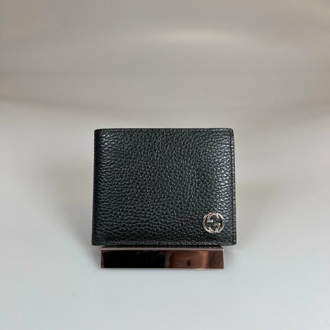 GUCCI  藍黑對開短夾