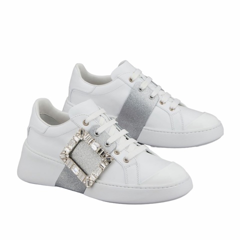 Roger Vivier 女士 Viv Skate系帶休閒運動鞋34 34.5 35 35.5 36 36.5 37 37.5 38 38.5 39 39.5 40 40.5 41 41.5 42碼跟高: 4.5cm