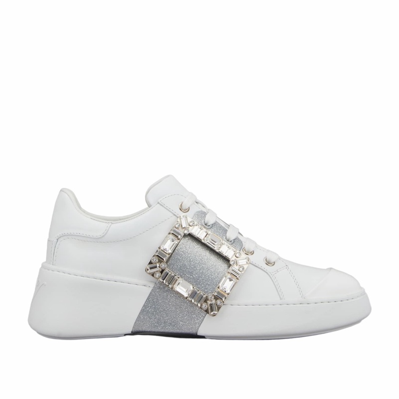 Roger Vivier 女士 Viv Skate系帶休閒運動鞋34 34.5 35 35.5 36 36.5 37 37.5 38 38.5 39 39.5 40 40.5 41 41.5 42碼跟高: 4.5cm-3