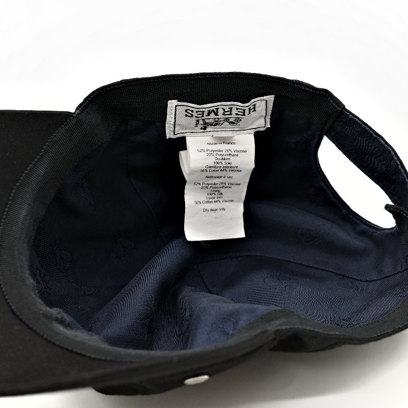 Hermès 愛馬仕 黑色 棒球帽-4