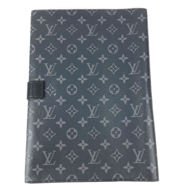 路易威登 GI0273 Monogram Eclipse Port Document Franck GM 手提包/手拿包/皮夾/帆布包/男女通用黑色-1