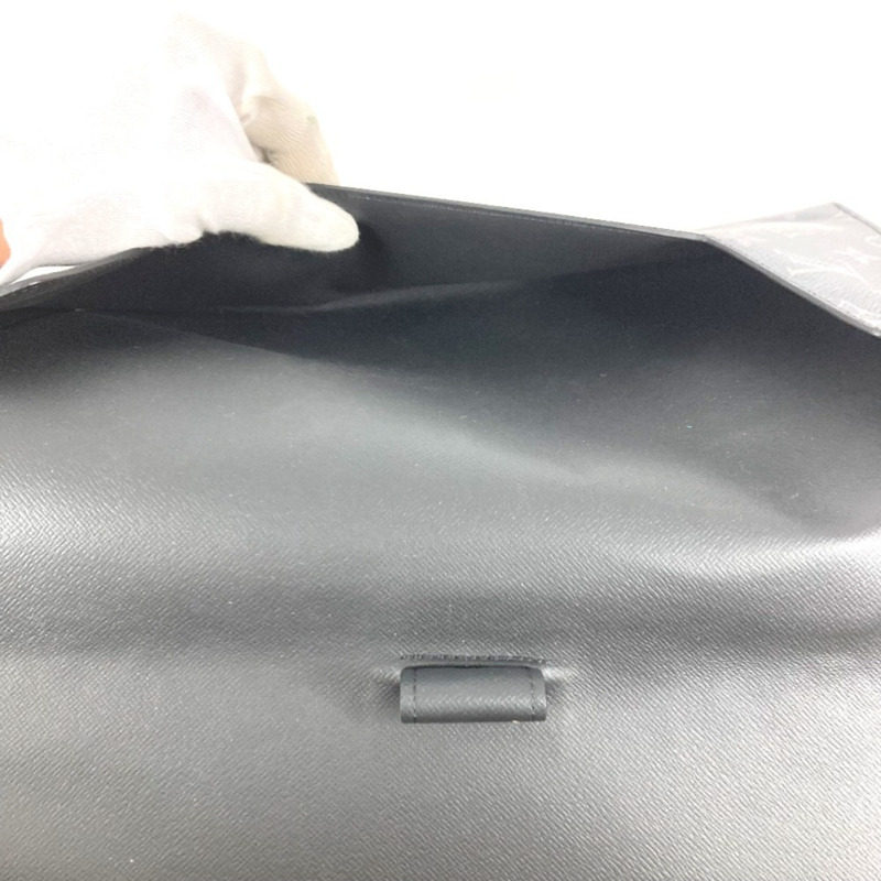 路易威登 GI0273 Monogram Eclipse Port Document Franck GM 手提包/手拿包/皮夾/帆布包/男女通用黑色-6