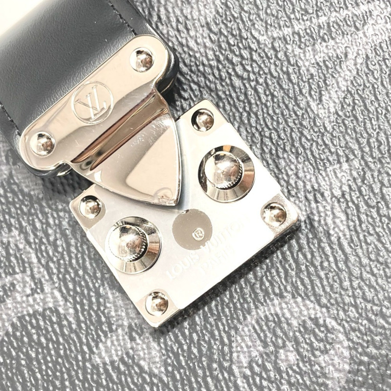 路易威登 GI0273 Monogram Eclipse Port Document Franck GM 手提包/手拿包/皮夾/帆布包/男女通用黑色-8