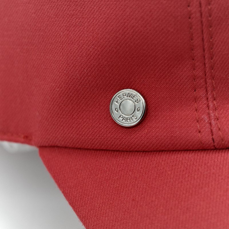 Hermès 愛馬仕 紅色 棒球帽-3