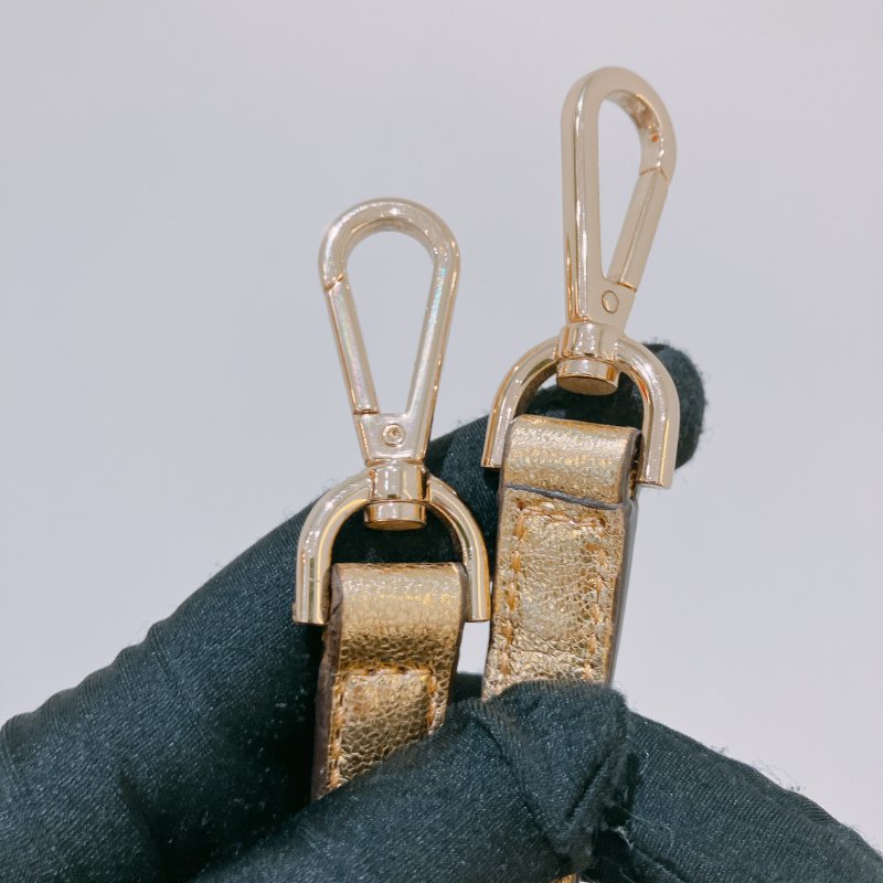 TK2007	Michael Kors Handbag 24cm Gold X GHW Leather With Lock Charm-16