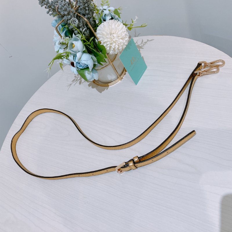 TK2007	Michael Kors Handbag 24cm Gold X GHW Leather With Lock Charm-18