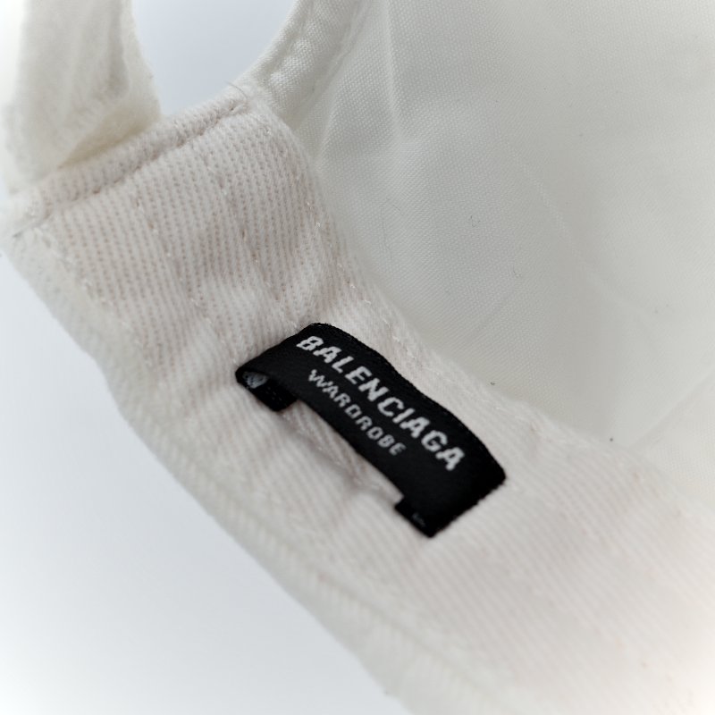Balenciaga 巴黎世家 白色 棒球帽-5
