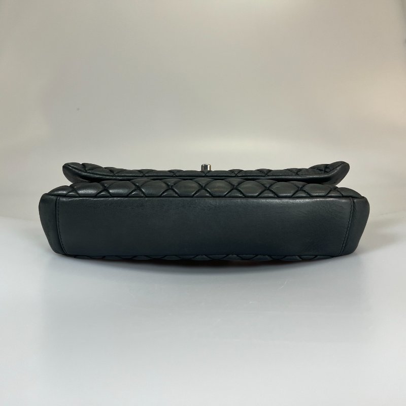CHANEL CF季節款 牛皮灰 17開-4