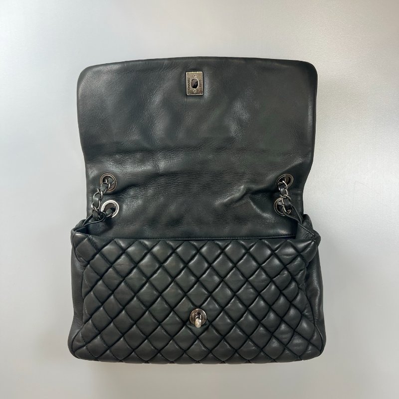 CHANEL CF季節款 牛皮灰 17開-5