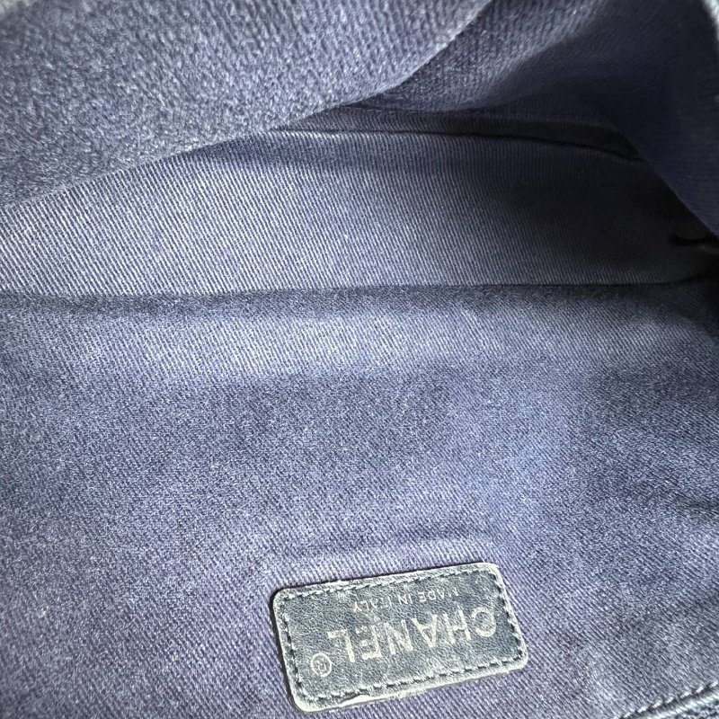 CHANEL CF季節款 牛皮灰 17開-6