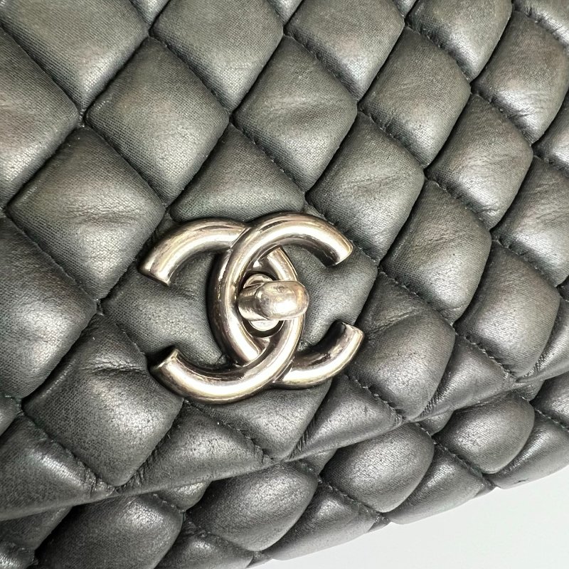 CHANEL CF季節款 牛皮灰 17開-9