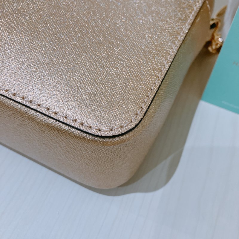 TK2008	Michael Kors Shoulder Bag Gold X GHW Leather-7