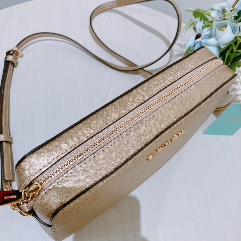 TK2008	Michael Kors Shoulder Bag Gold X GHW Leather-10