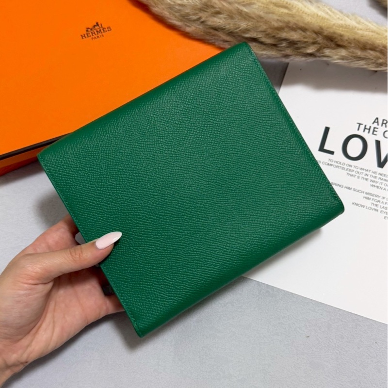 愛馬仕入門款woc Clic 16絲絨綠-1