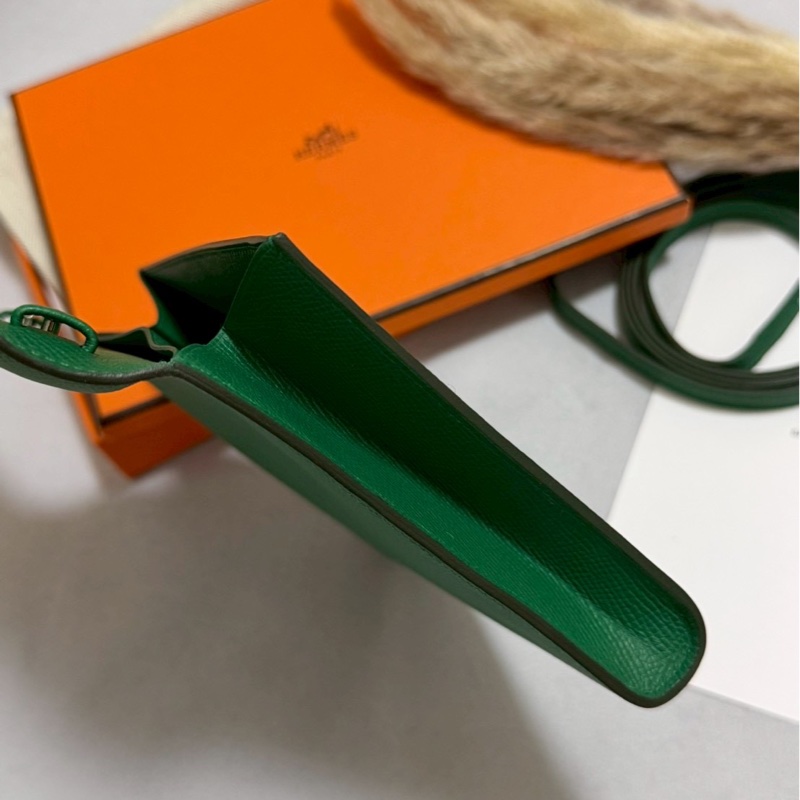 愛馬仕入門款woc Clic 16絲絨綠-3
