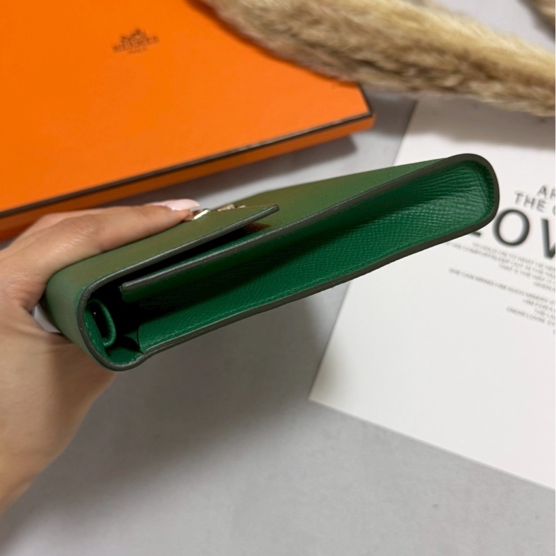 愛馬仕入門款woc Clic 16絲絨綠-7