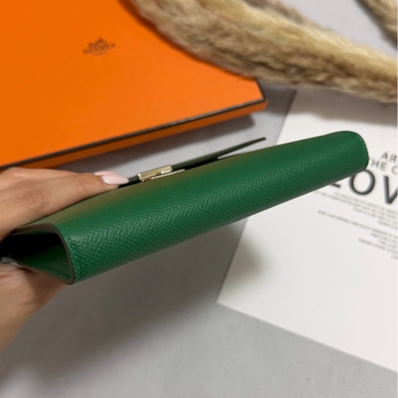 愛馬仕入門款woc Clic 16絲絨綠-8