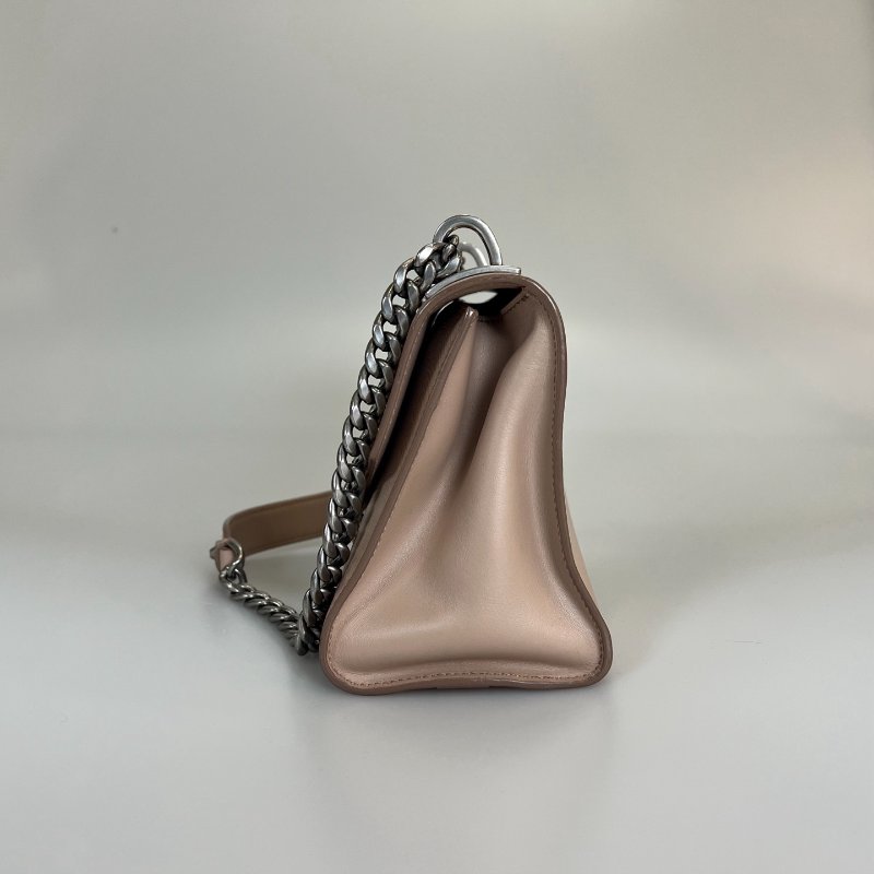 PRADA  粉三拼色單肩斜挎包-3