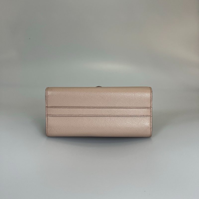 PRADA  粉三拼色單肩斜挎包-4