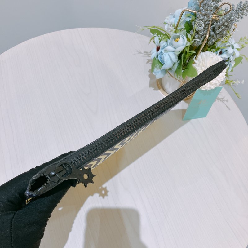 TK2010	Kenzo Clutch Bag Yellow X Purple Leather-5