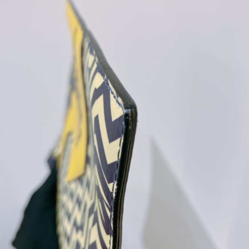 TK2010	Kenzo Clutch Bag Yellow X Purple Leather-17