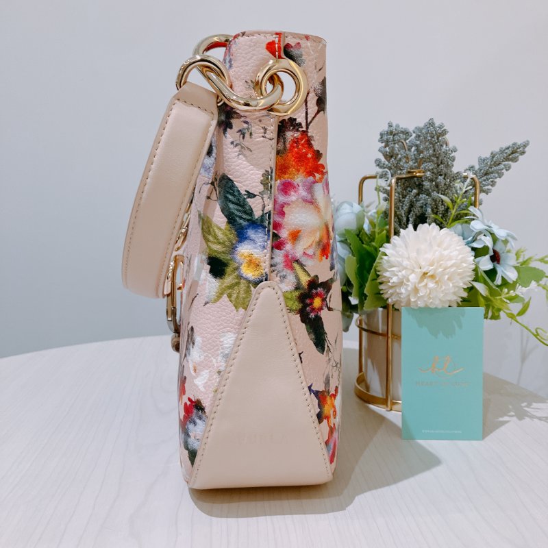 TK2011 Furla Floral-Print Shoulder Bag Pink-2