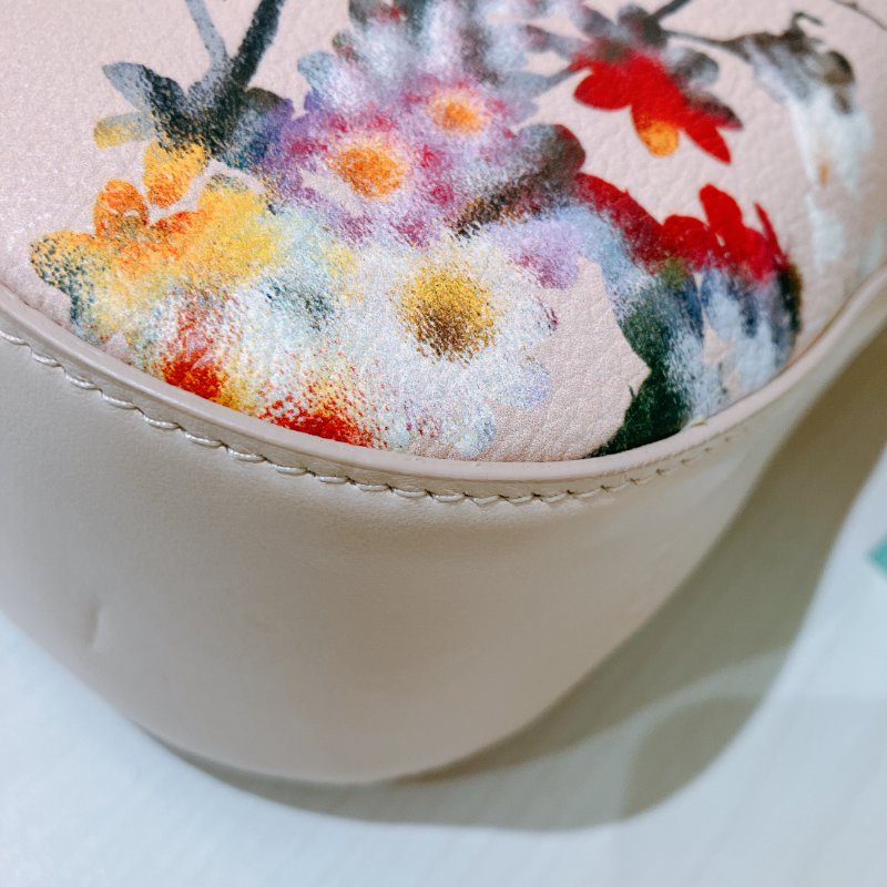 TK2011 Furla Floral-Print Shoulder Bag Pink-6