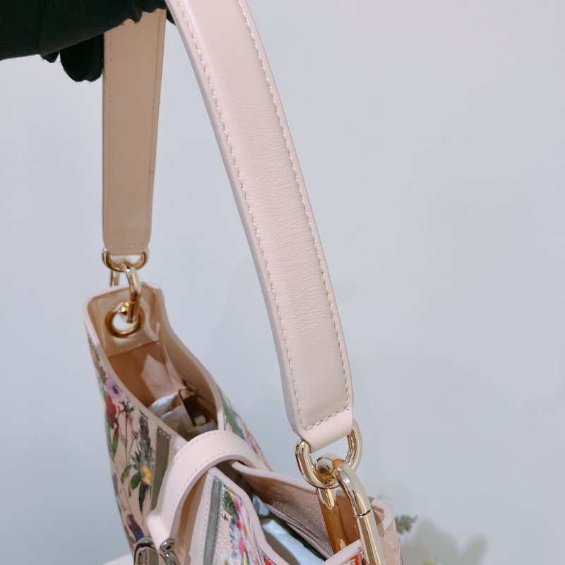 TK2011 Furla Floral-Print Shoulder Bag Pink-15