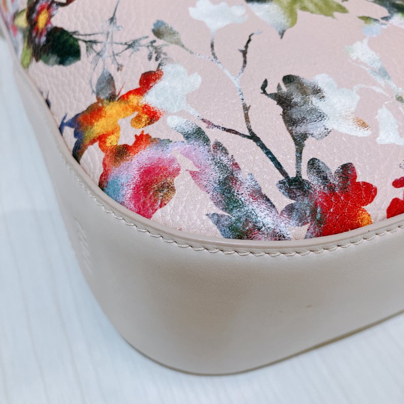 TK2011 Furla Floral-Print Shoulder Bag Pink-20
