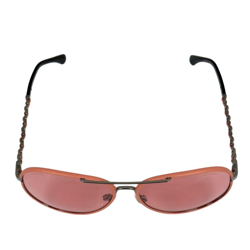 CHANEL CC 皮穿鏈 太陽眼鏡-7